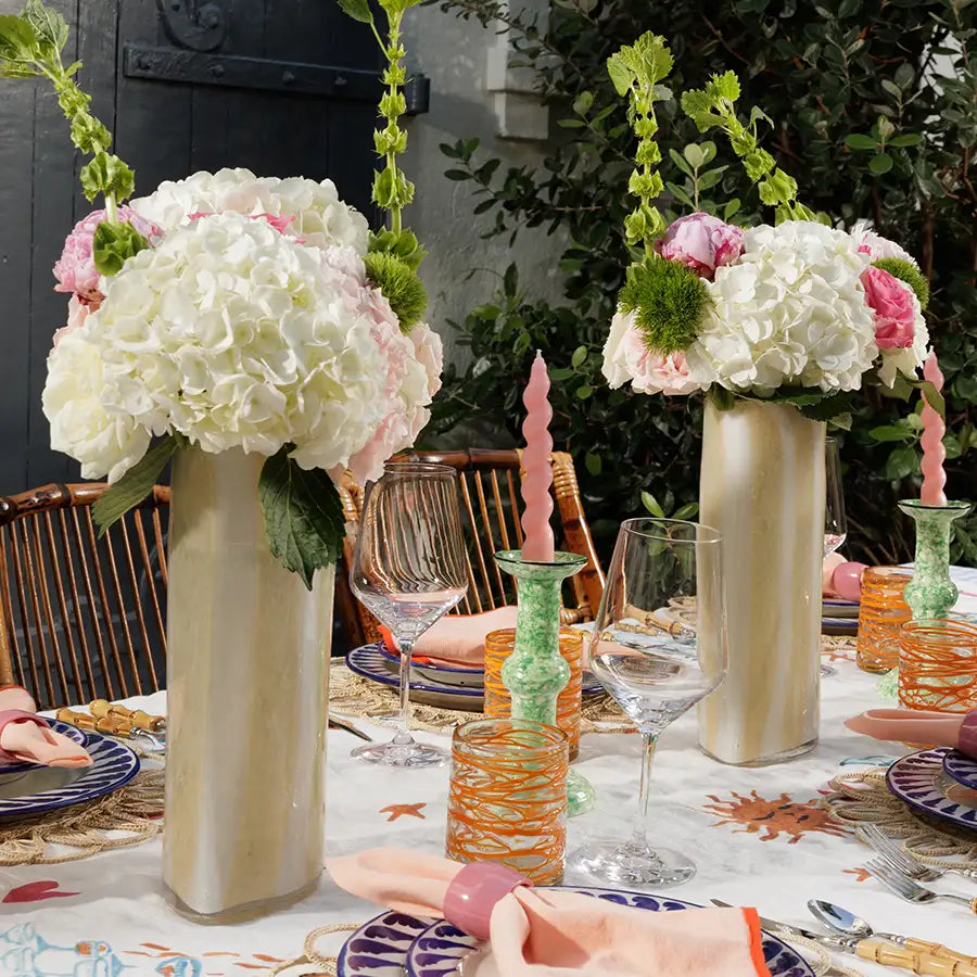 Yellow Stripe Vase