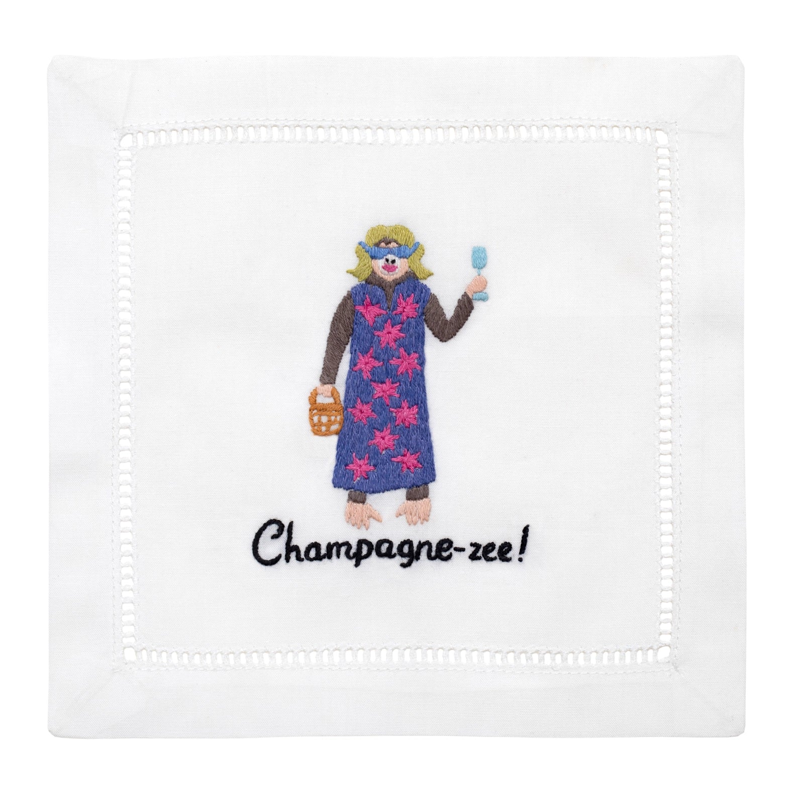 Champagne-Zee Napkin Cocktail Napkin (Set of 4)